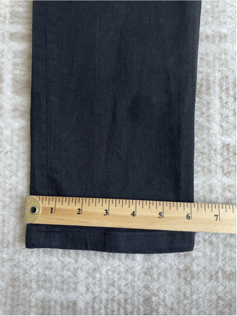 APC Jeans Mens 34X33 Black Petit New Standard Button Fly Denim Pants Slim Skinny
